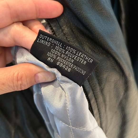 WILSONS LEATHER Women’s Large Black Genuine Leather Jacket - Picture 7 of 7